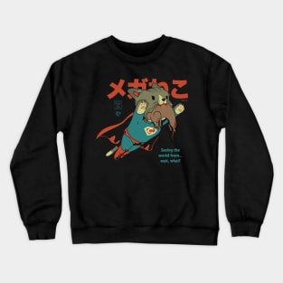 SupaCat - Kitty Cat Super Hero Crewneck Sweatshirt